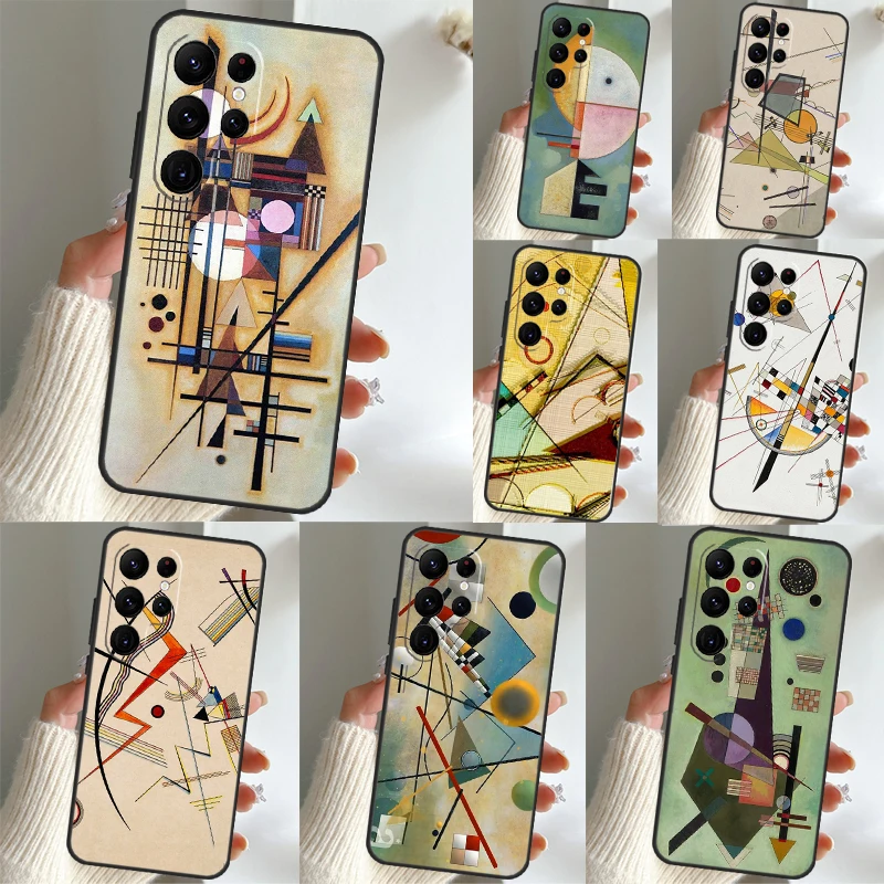 Wassily Kandinsky Abstract Phone Case For Samsung Galaxy S22 Ultra S21 S20 FE S9 S10 Plus Note 10 20 S23 Ultra Cover