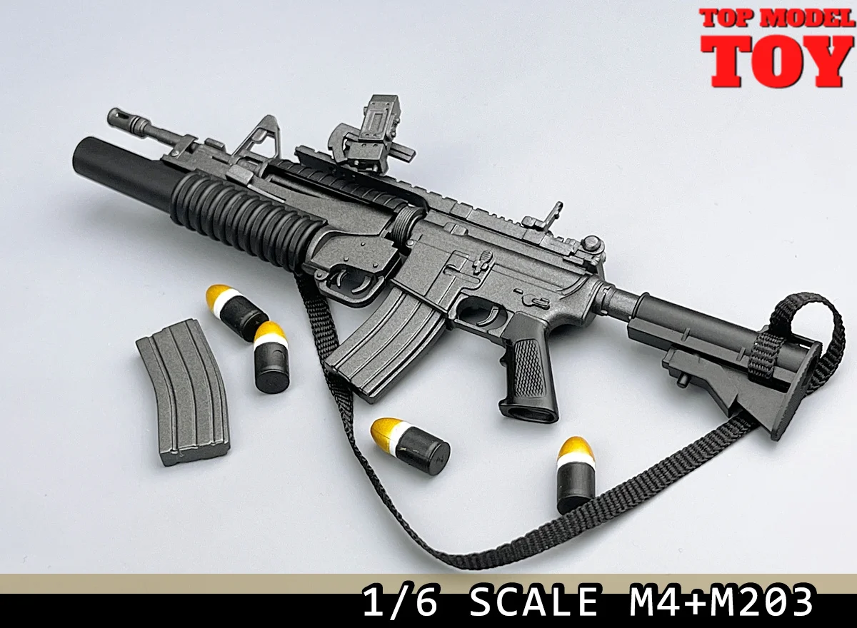 1/6 M4 M16 XM177 M4A1 pistolet broń akcesoria do modeli nie Launchable Fit 12 ''figurka żołnierz armii