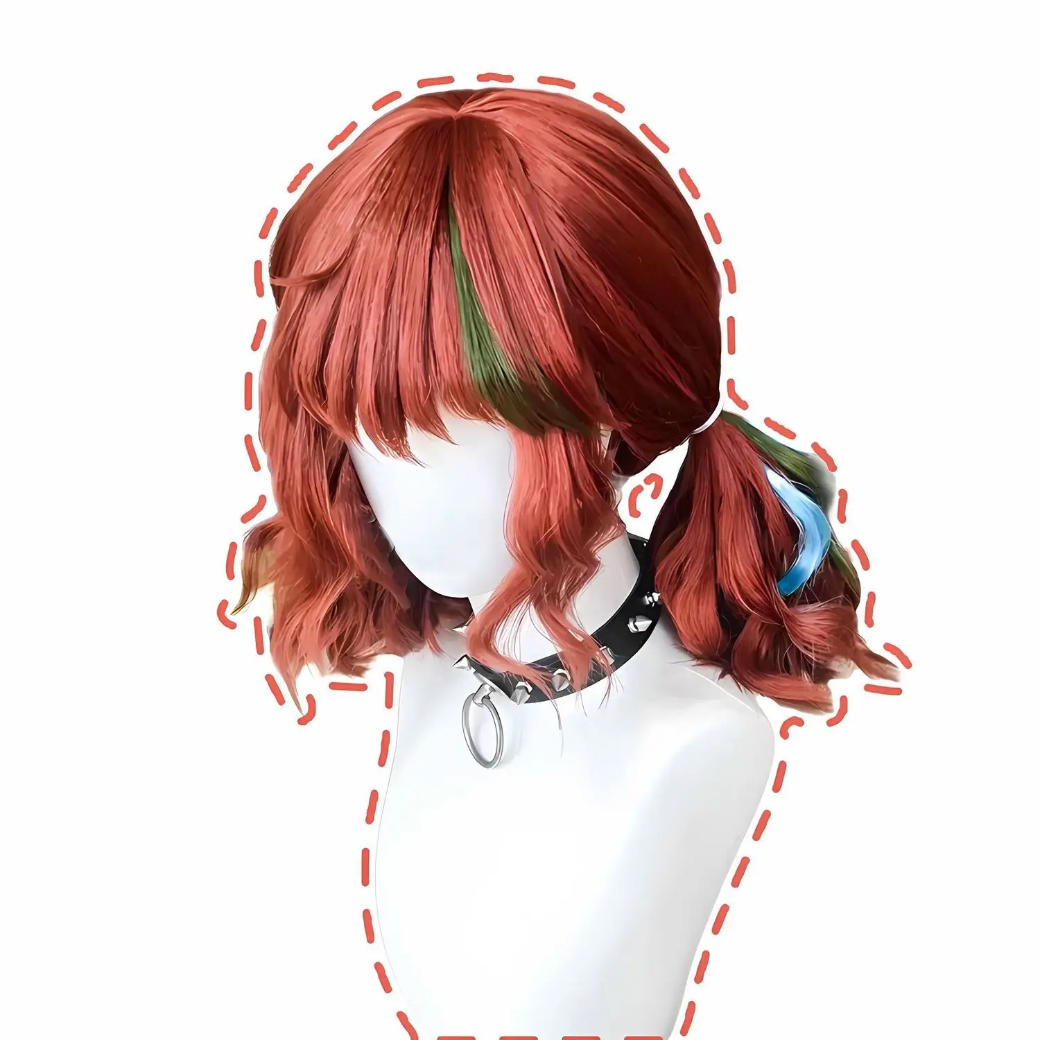 الهوية الخامس المشجع ليلي شعر مستعار تأثيري | شعر أوبورن متوسط الطول في قبعة كاملة كاملة لزي الرسوم المتحركة #2