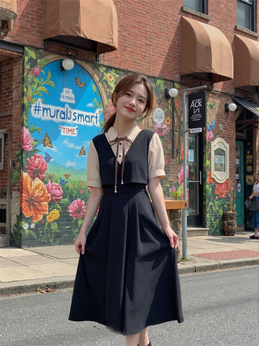 Vestidos casuais femininos linha a senhora do escritório cáqui envolto drapeado em cascata em camadas baggy oversized slouchy fácil solto-ajuste