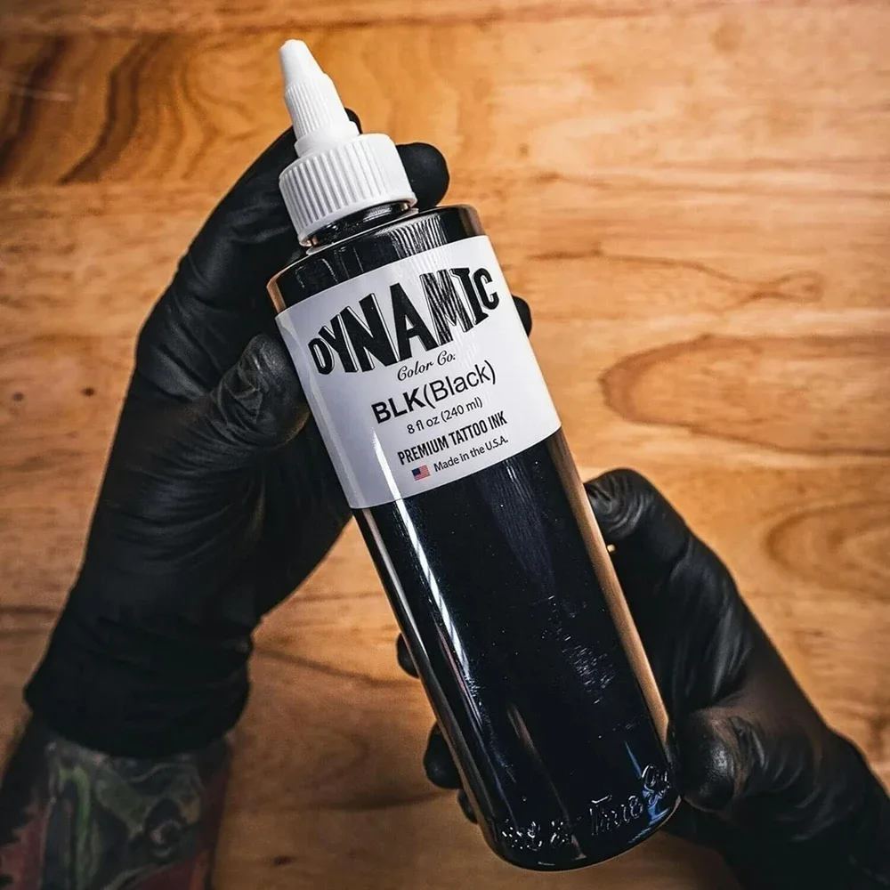 8oz calidad Triple pigmento negro pigmento de tinta de tatuaje 240ml pigmento de tatuaje Color del cuerpo dibujo Teng materia de tatuaje negro