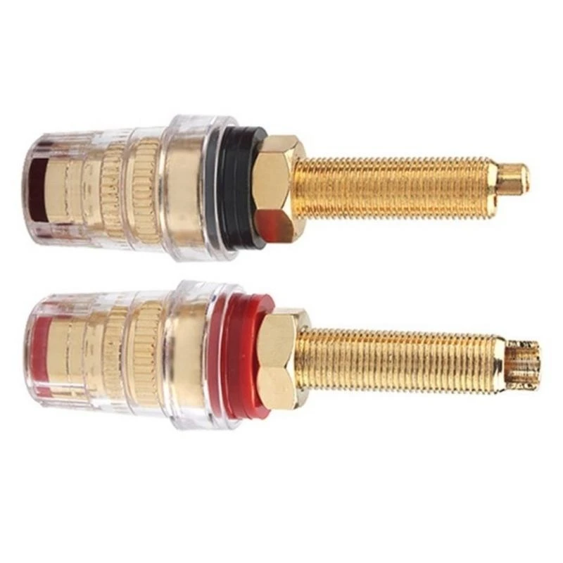 

2pcs/pair transparent terminals привязывающие посты для усилителей и систем динамиков