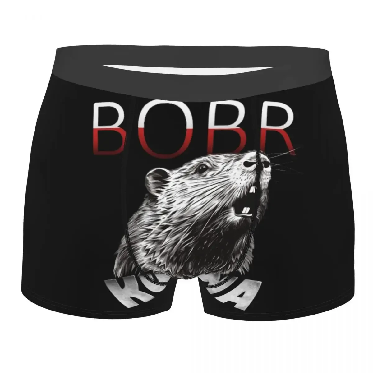 

Забавные мужские трусы-боксеры Beaver Kurwa Bobr Bober, дышащее нижнее белье, шорты высшего качества с принтом, идея подарка