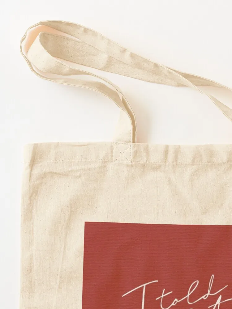 I told sunset about you Tote Bag shopper bag women canvas bags woman 2025 tote bag woman hand