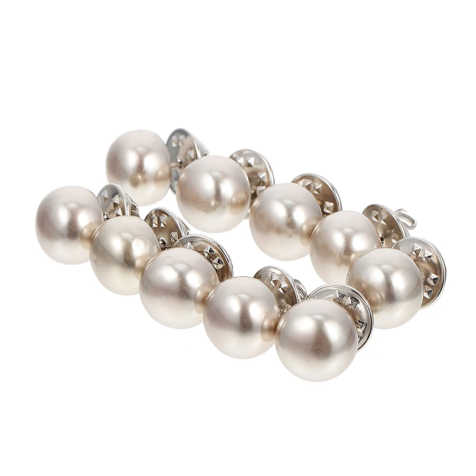 

10pcs Invisible Snaps Brooch Black Small Pin Collar Gaping Shirt Fix Metal Corsages Safety Skirt Buttons Clothes Decorations