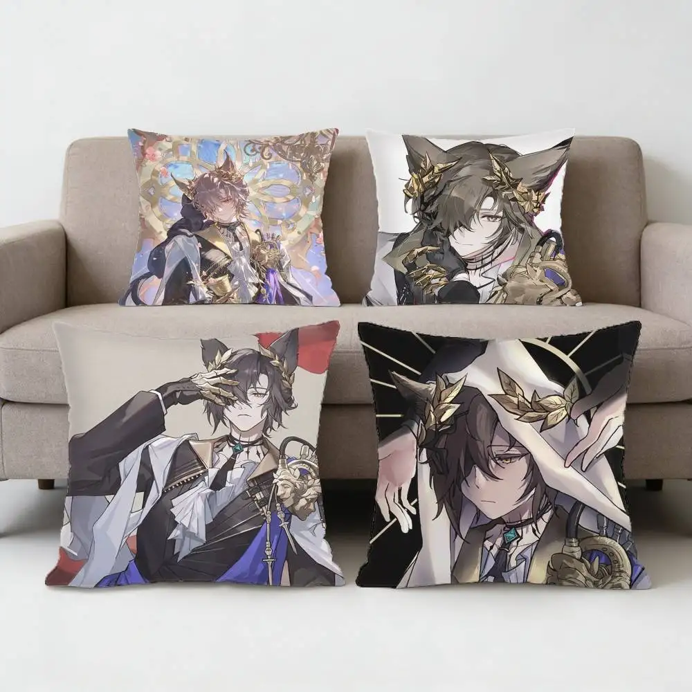 

Game Arknights Phantom Pillow Case Sofa Living Room Bedroom Headboard Backrest Cushion Square Cushion Nap Time