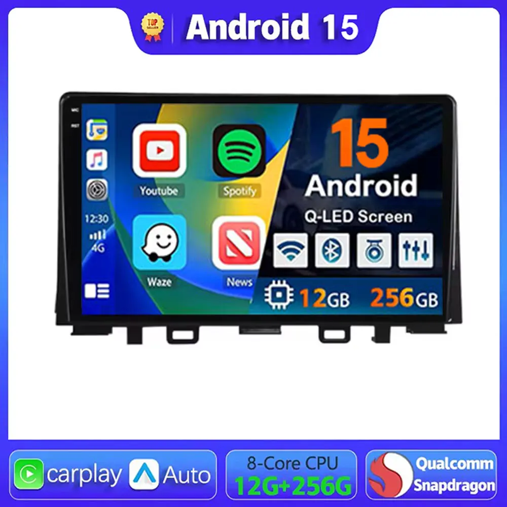 

Android 15 Car Radio For Kia RIO YB 2016 2017 2018 2019 2020 Multimidia Video Player Auto CarPlay GPS DVD WIFI+4G Stereo 2Din BT