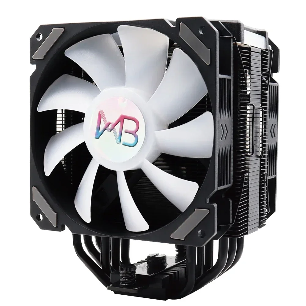 Wovibo-Ventilador enfriador de CPU, 6 tubos de calor de 120mm, para radiador Intel 1150, 1151, 1155, 1700, X79, X99, AMD AM4, AM5