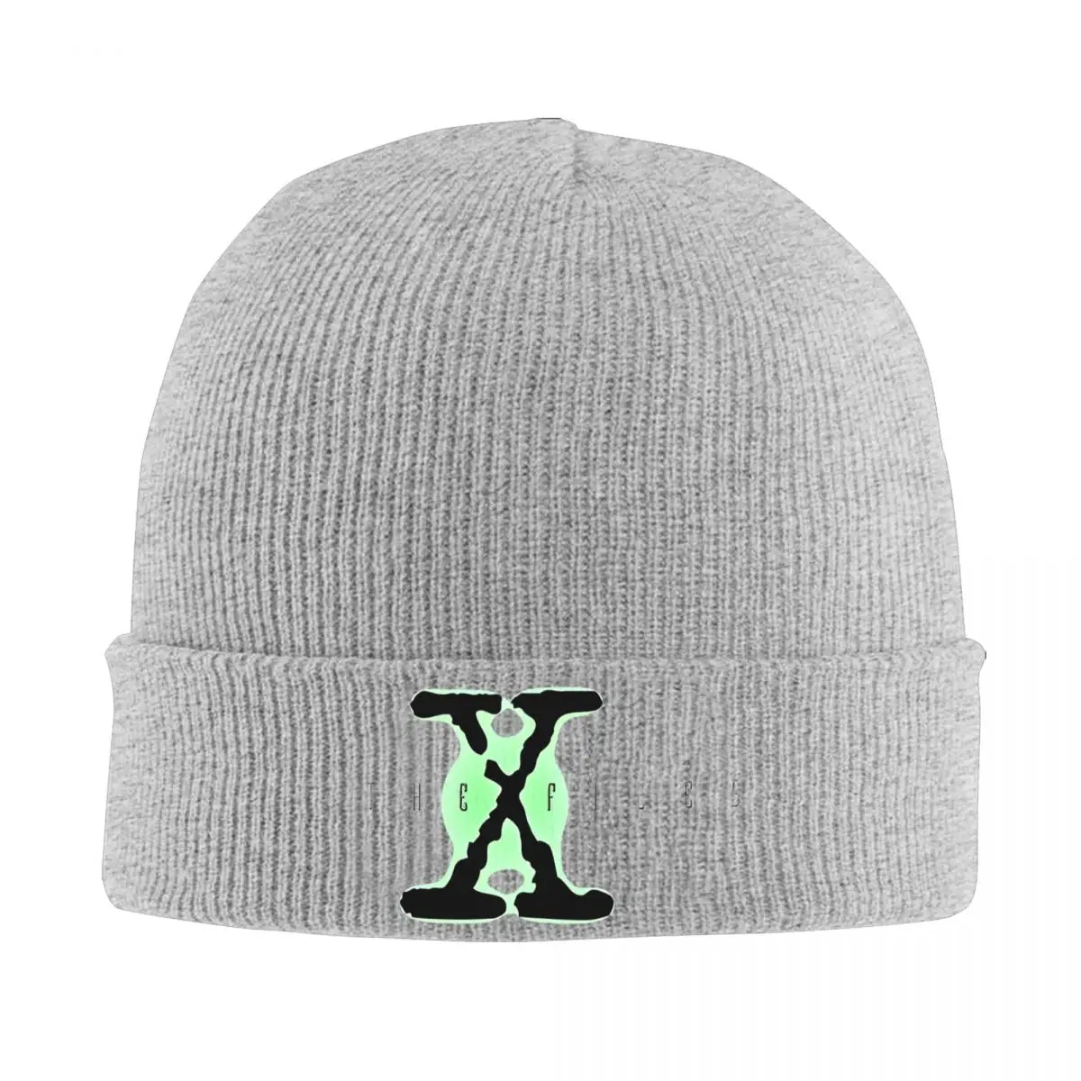 The X Files Scully Mulder Ufo Aliens TV Bonnet Hats Knit Hat Female Male Vintage Head Wrap Beanie Hats Spring Hippie Printed Cap