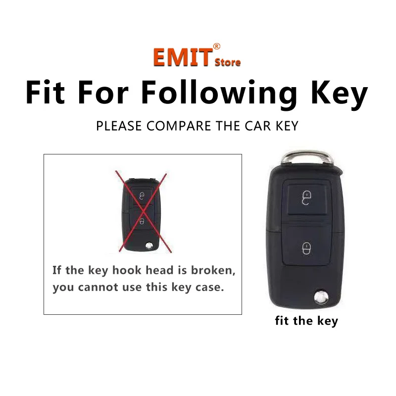 2 Button Car Key Case Cover Shell Fob for VW Volkswagen MK4 Bora Golf 4 5 6 Jetta Passat Polo Bora Touran Skoda Seat Accessories