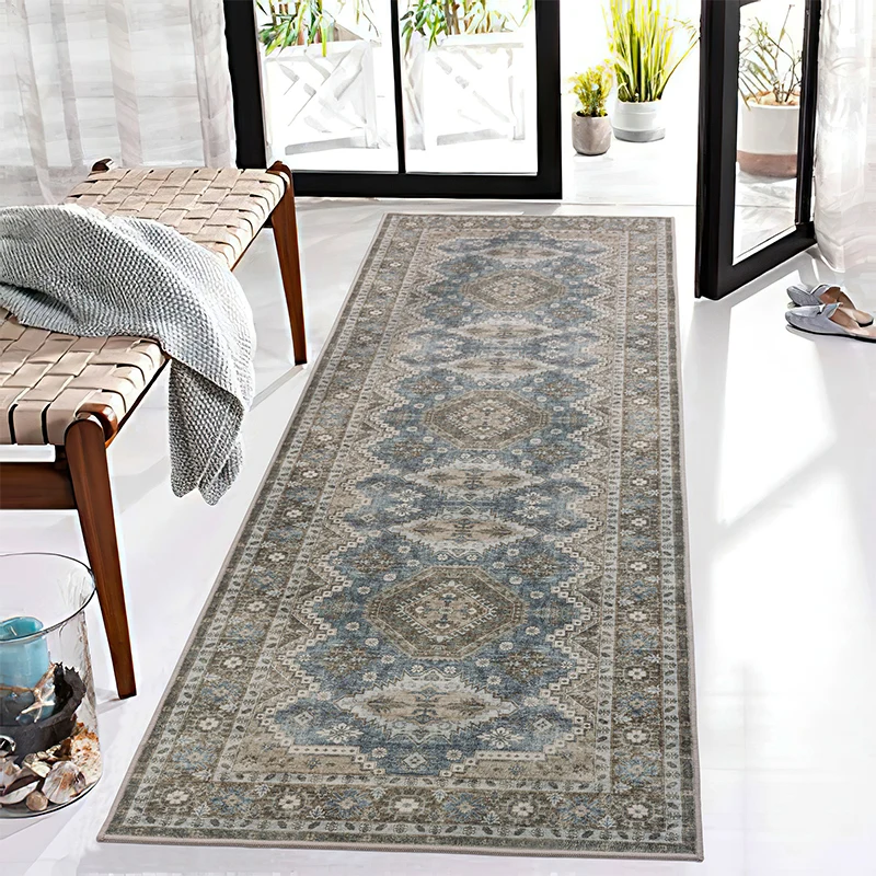 Nordic Vintage Carpets for Living Room Morocco Area Rug Soft Hallway Lounge Rugs for Bedroom Home Decor Durable Entrance Mat