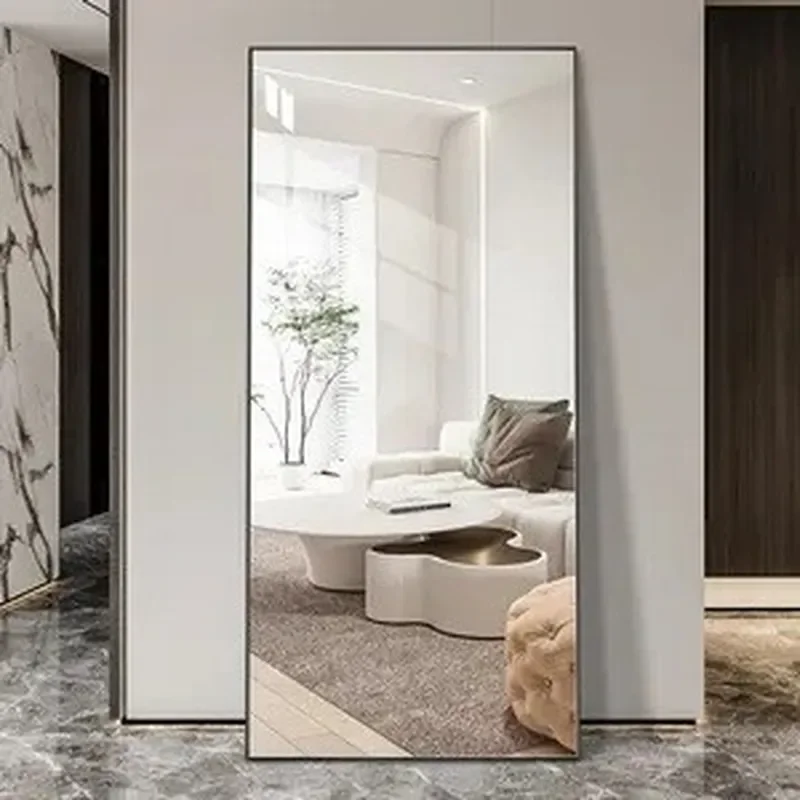 for Customized Modern Simple Right Angle Mirror Clothing Store Fitting Large Mirror Living Room Entrance Wall Hanging Full