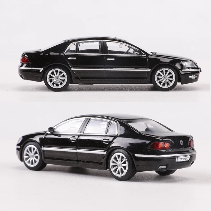 GCD 1:64 Phaeton Typ 3D Mk5 GP5 czarny/srebrny Model samochodu ze stopu odlewu