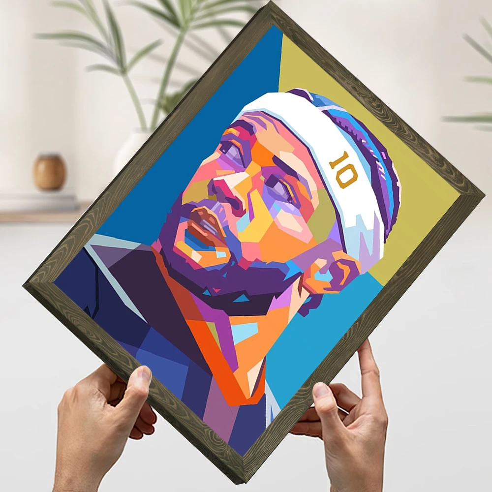 ممفيس ديباي البوب الفن صورة كرة القدم يطبع المشارك مخصص حائط لوح رسم الفن ديكور المنزل الحديث الجمالية عصا ديكو #4