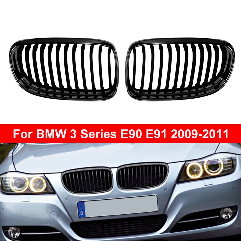 Car Front Bumper Grilles for BMW 3 Series E90 E91 2009 2010 2011 M Series Accessories