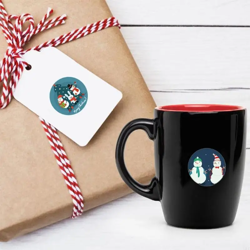 Y5LC 500PCS/ROLL PARA CRIATIVAS RETAMENTOS RABELA REQUIPE INCLAÇÃO CRIATIVOS Tags presente Xmas suppli