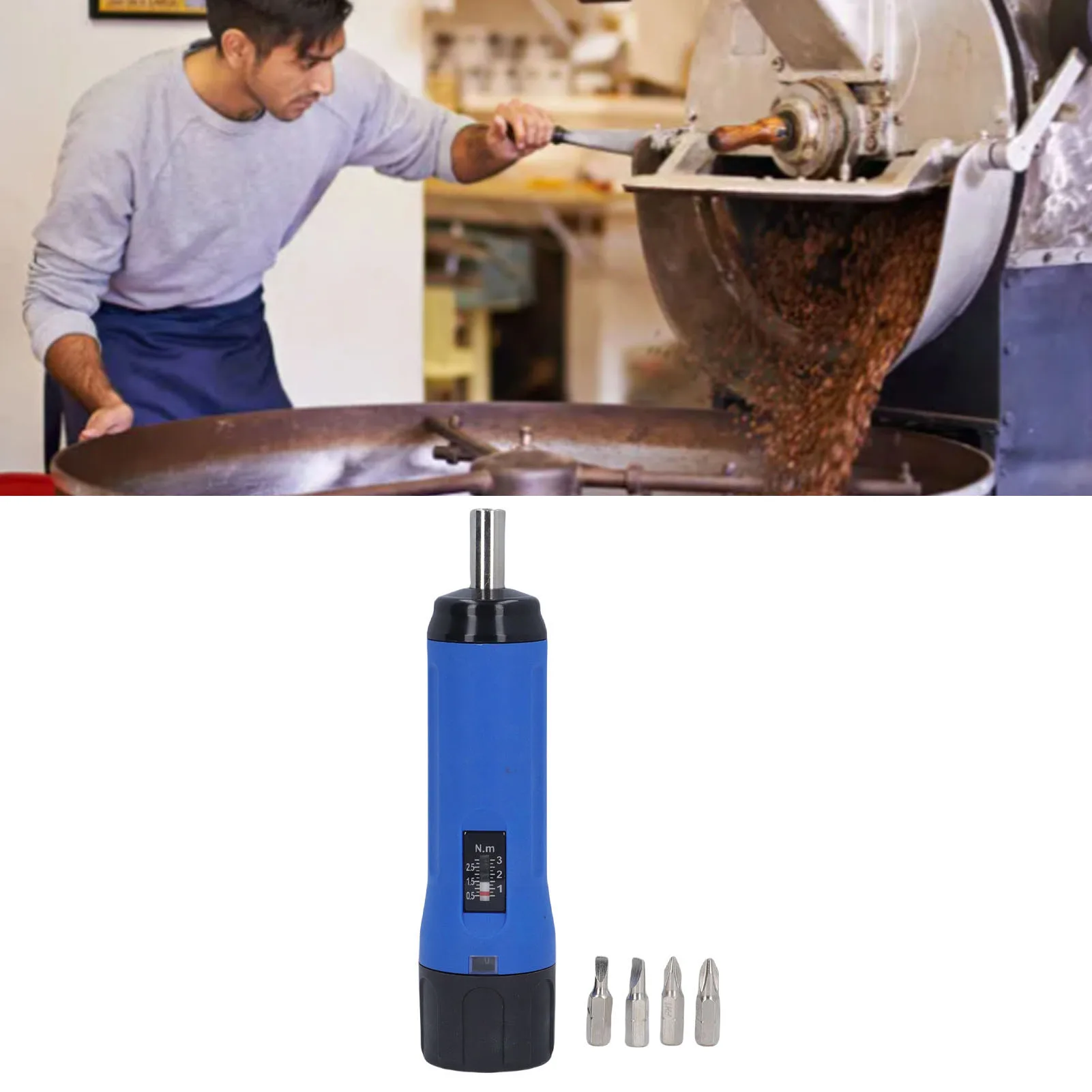 

Preset Torsion Screwdriver Set 0.5-3Nm Adjustable Torsion Screwdriver with and Slotted Bits Adjustable Torsion Screwdriver