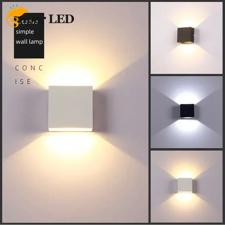 

Modern LED 6W Wall Sconces Modern Indoor Wall Lamps White Up Down Wall Mount Lights for Living Room Hallway Bedroom Home Decor