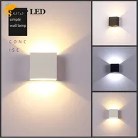 Modern LED 6W Wall Sconces Modern Indoor Wall Lamps White Up Down Wall Mount Lights for Living Room Hallway Bedroom Home Decor