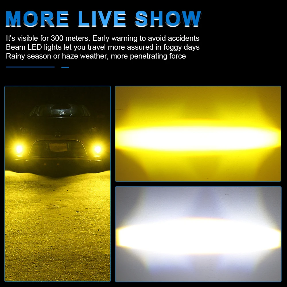 4 inch LED Fog Lights Assembly Angel Eyes DRL LED Light 4'' Fog Light 60W 12000LM for off road use Jeep Grand Cherokee Wrangler