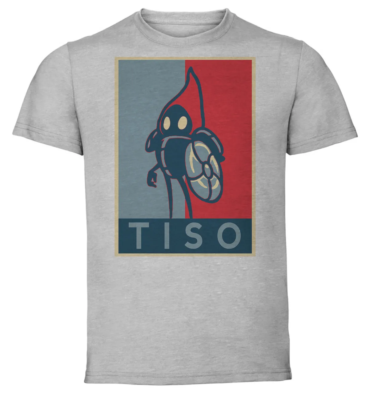 T-Shirt Unisex - Grey - Propaganda - Hollow Knight Tiso