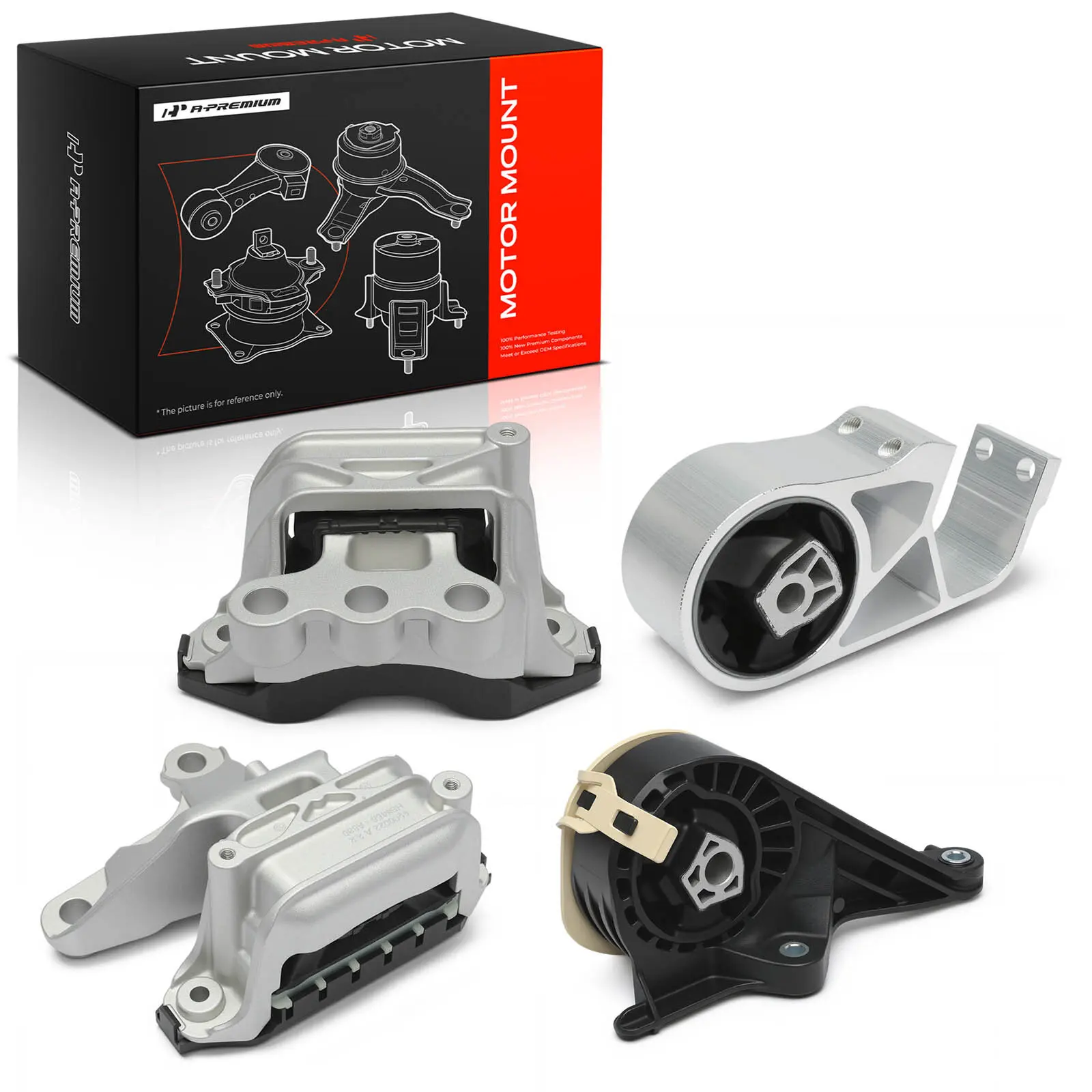 A-Premium 4pcs Engine Motor & Automatic Transmission Mount for Cadillac XT5 XT6 2020-2025 Chevrolet Blazer 2019-2025