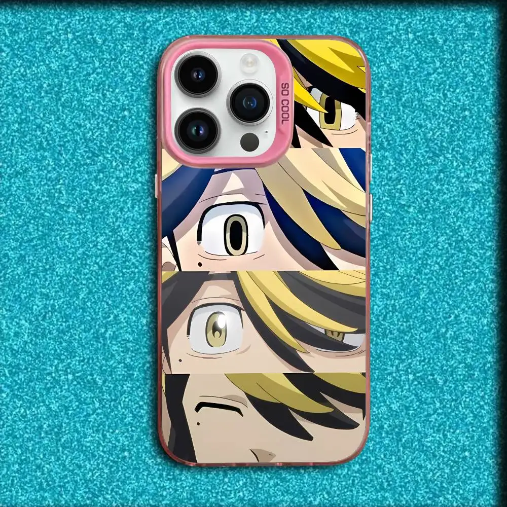 Coque de téléphone Tokyo Kazutora Revengers Hanemiya pour iPhone 17,16,15,14,13,12,11,Pro,Max,Plus,E,SE4,Air,Mini boîte IMD rose