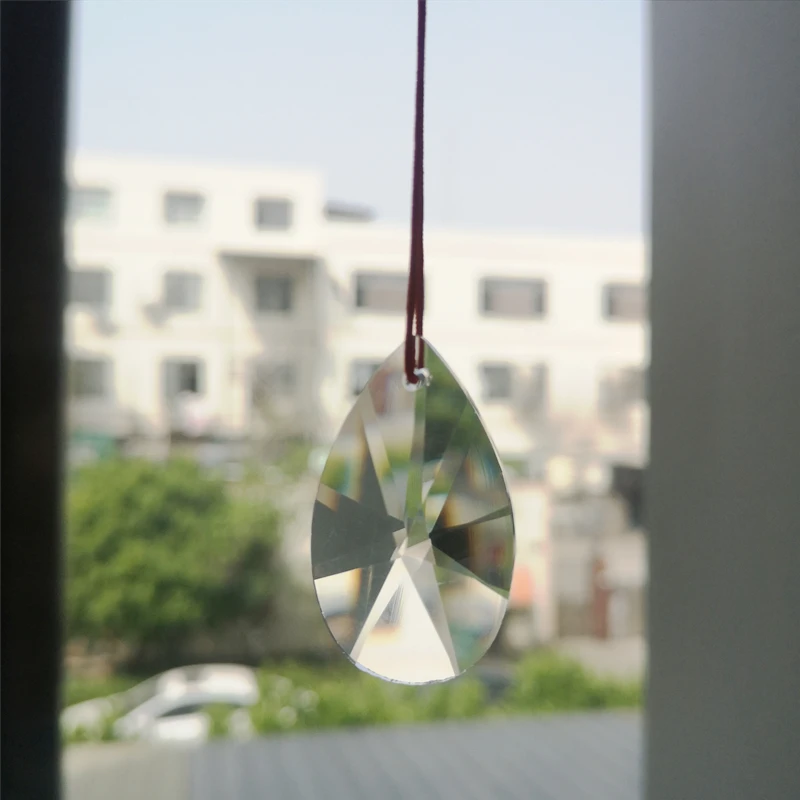 

Прозрачные хрустальные подвески в виде груши, стеклянная преломляющая призма, ловец солнца, детали люстры для занавесок, свадебное украшение