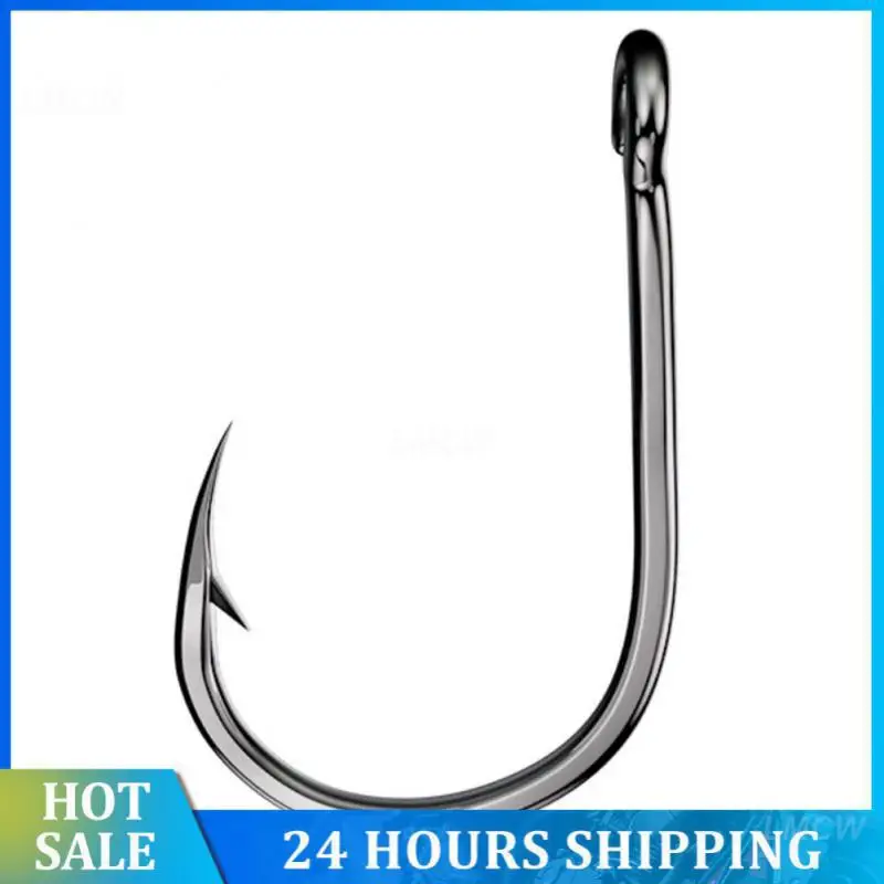 Fish Hook With Ring Multiple Uses Drip-shot Fishing Hooks Fishing Gear Fishing Accessories High Carbon Steel Ordinary Hook Sharp