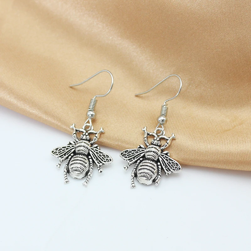 reteo-серебряный-цвет-персонализированные-висячие-серьги-«Маленькая-пчелка»-для-женщин-в-винтажном-стиле-простые-ювелирные-изделия-brincos-подарок-для-девочки