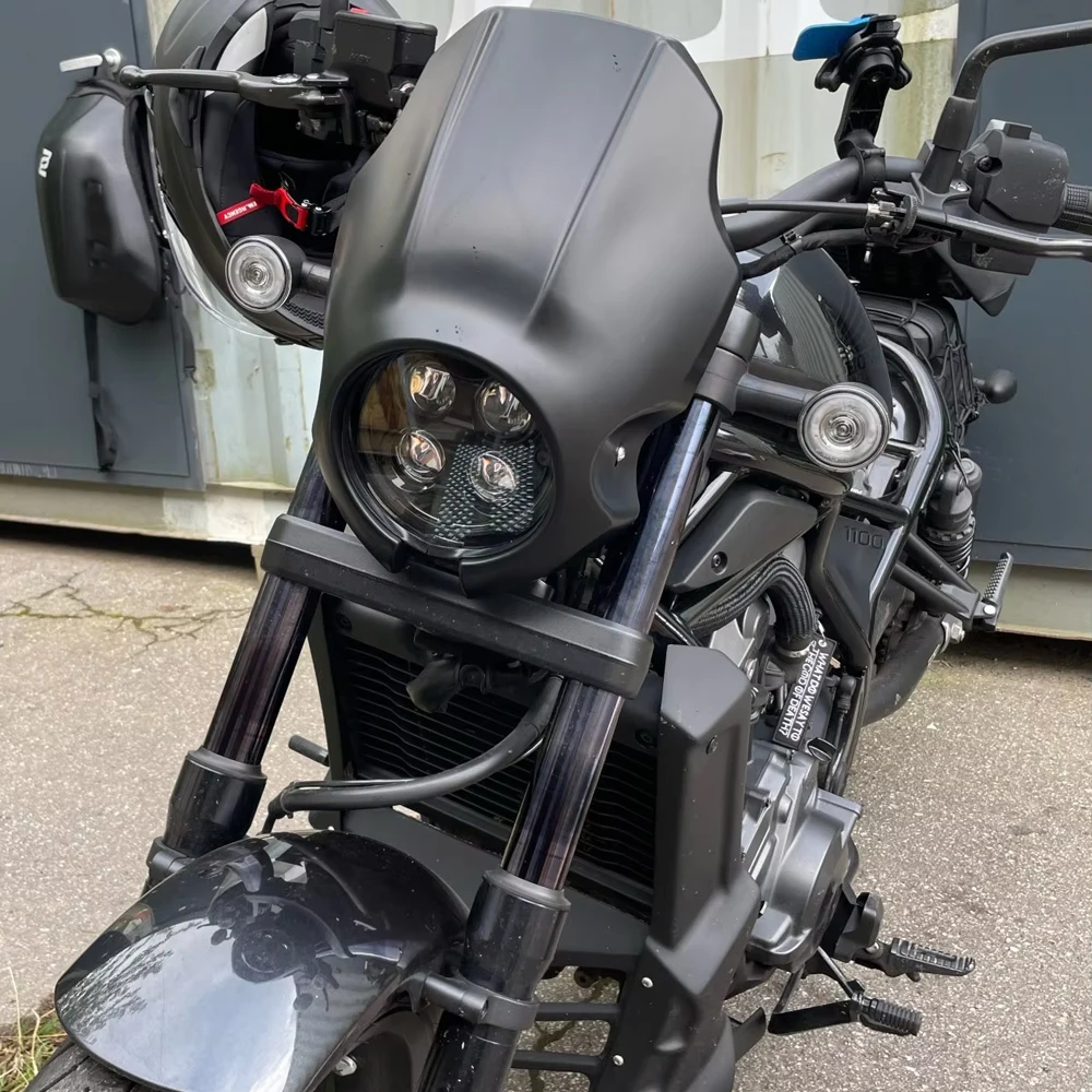 For Honda Rebel 500 Windscreen CMX 300 Headlight Fairing Windshield Cover CMX300 2020 21 2022 2023 2024 CMX500 Accessories Moto