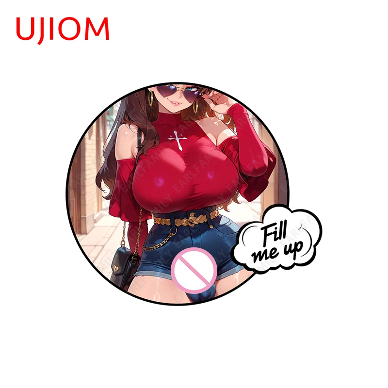 UJIOM Big Chest Futanari Tohsaka Rin Wall Sticker Amusing Personality Scratch Proof Decal Suitable For Trunk Wardrobe Decor