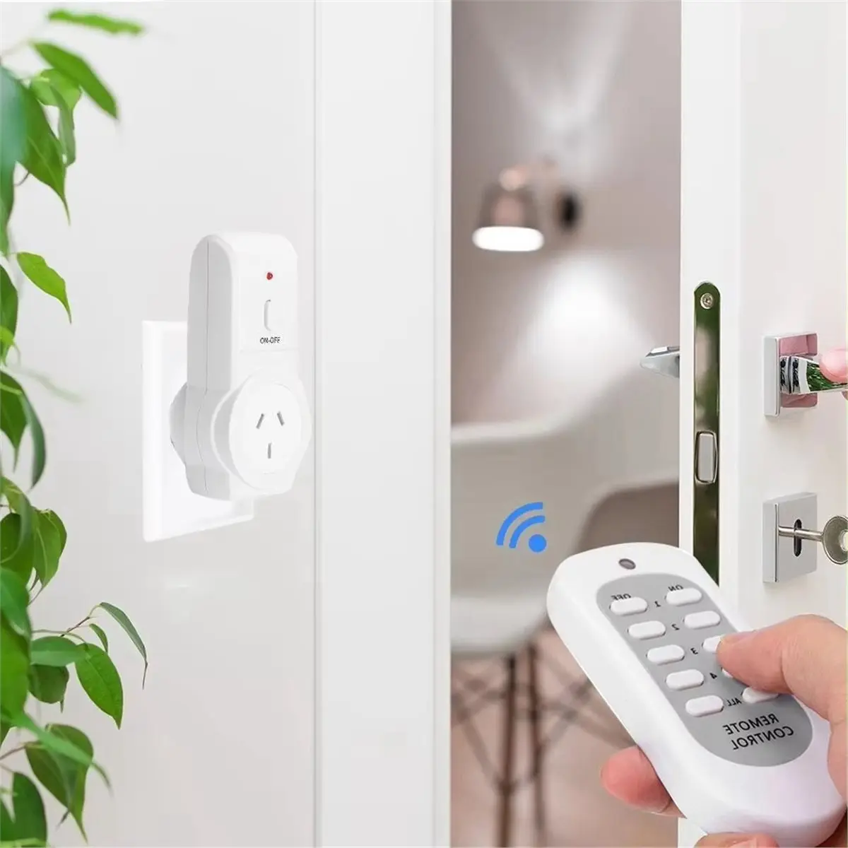 828 Mega Sale Power Outlet Light on/OFF Switch Socket Wireless Remote Control, Remote-Controlled Power Point Switch-AU Plug