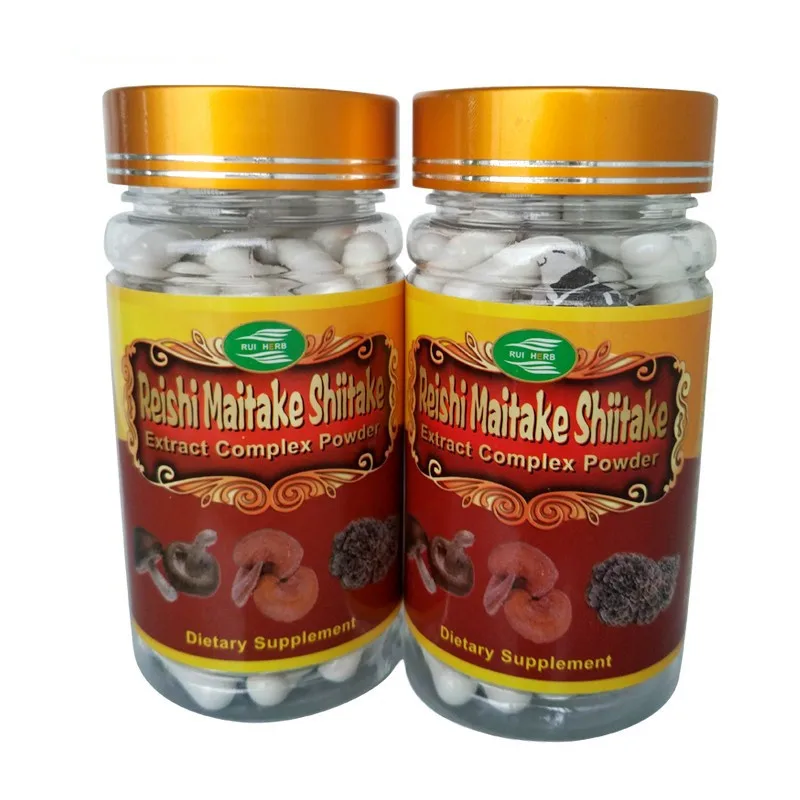 

1Bottle 90pcs,Top3 Mushroom Complex (Maitake, Reishi, Shiitake) Extract Capsule