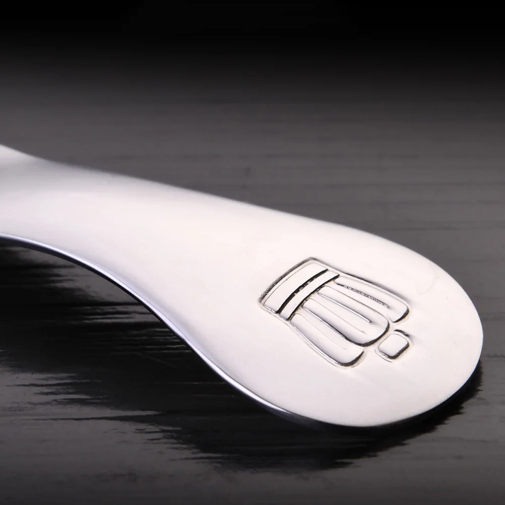 

2Pcs Short Handle Stainless Steel Scoop Ideal for Tea Coffee Dessert Ice Cream Camping Kitchen Storage Space Saving