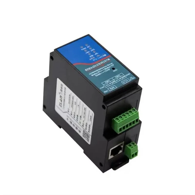 5207M 2 Ports RS485 Din-Rail Modbus Gateway MQTT Serial Server for Industrial IoT Data Communication