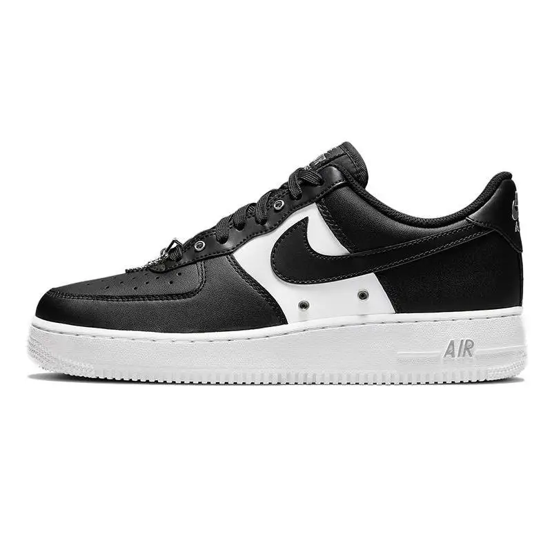 Nike Nike Air Force 1 Low '07 PRM Black White Metallic Silver Sneakers shoes DA8571-001