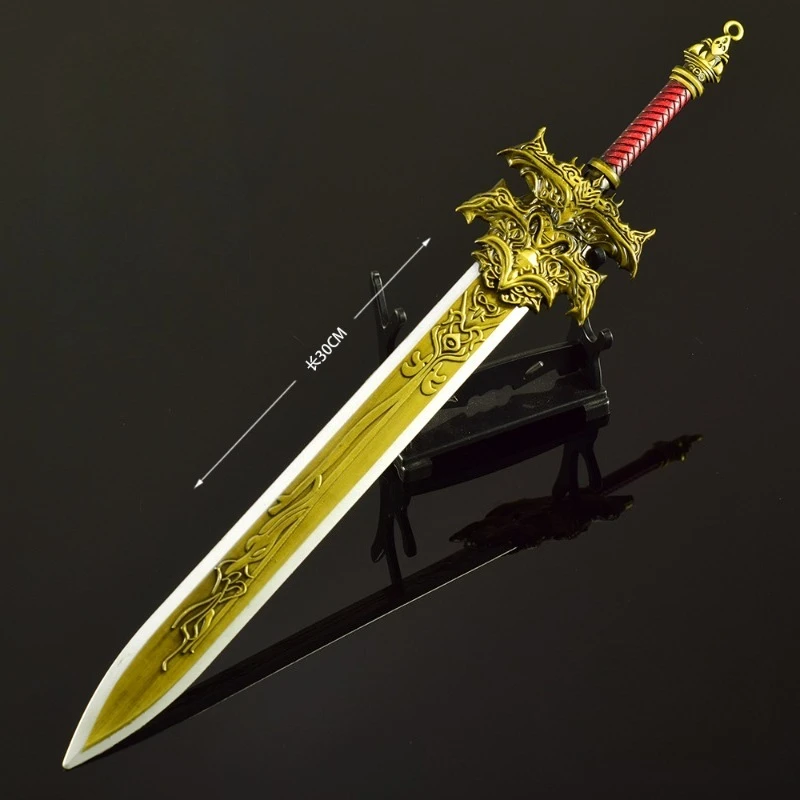 30cm/11.81in Creation of The Gods Gaming Peripheral Model Metal Craftwork Ornament Jue Sword Desktop Display Ornament Collection