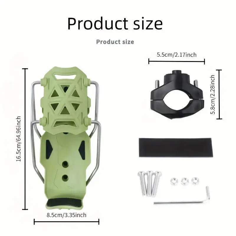 1 قطعة 360 °   قابل للتعديل المقود دراجة نارية حامل الكأس العالمي دراجة نارية قفص الزجاجات المياه للدراجات النارية على الطرق