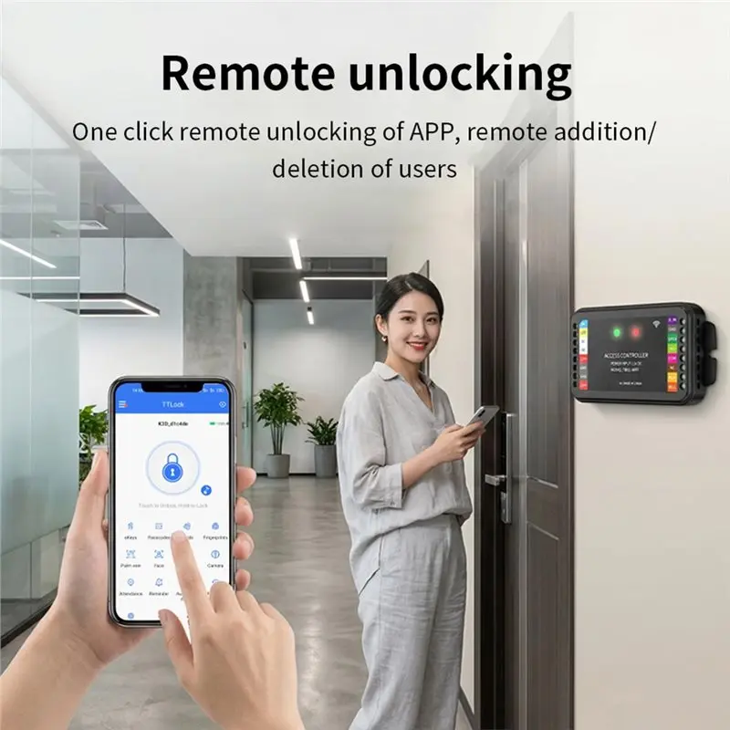 【CYBER MONDAY】RFID Access Control Reader TT-LOCK Wifi+ Bluetooth APP Remote Control Wiegand 26/34 Bit Input Single Door TTB01