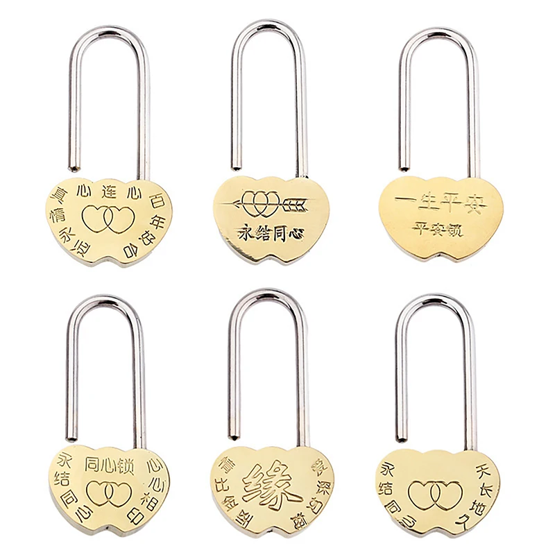 40MM Love Padlock Chinese Couple's Concentric Lock Tourist Attractions Lover's Tree/Lover's Bridge Wishing Lock