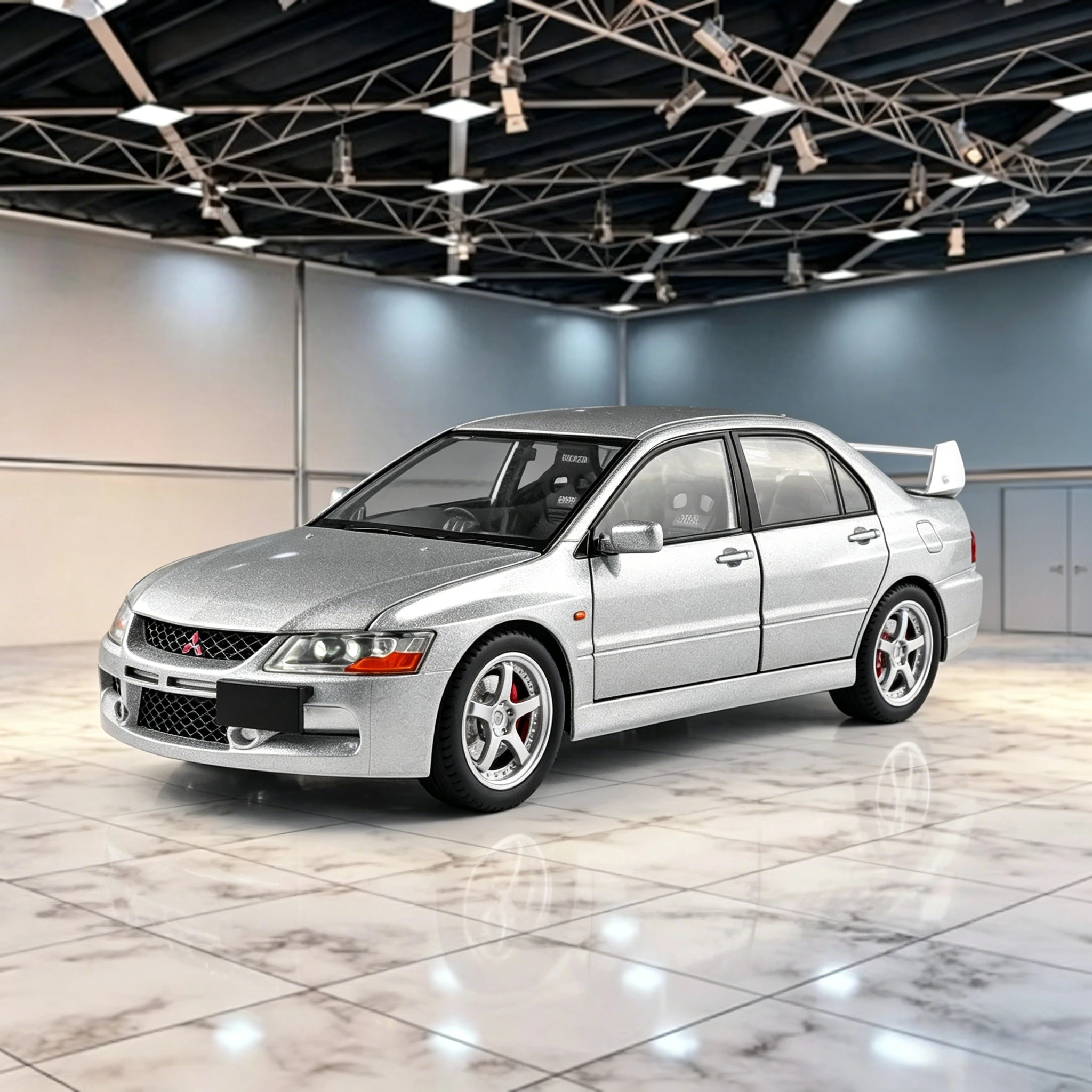 1:24 Lancer Evolution IX EVO9 Car Alloy Metal Diecast Model Car Computer Desktop Ornament Home Decoration Toys