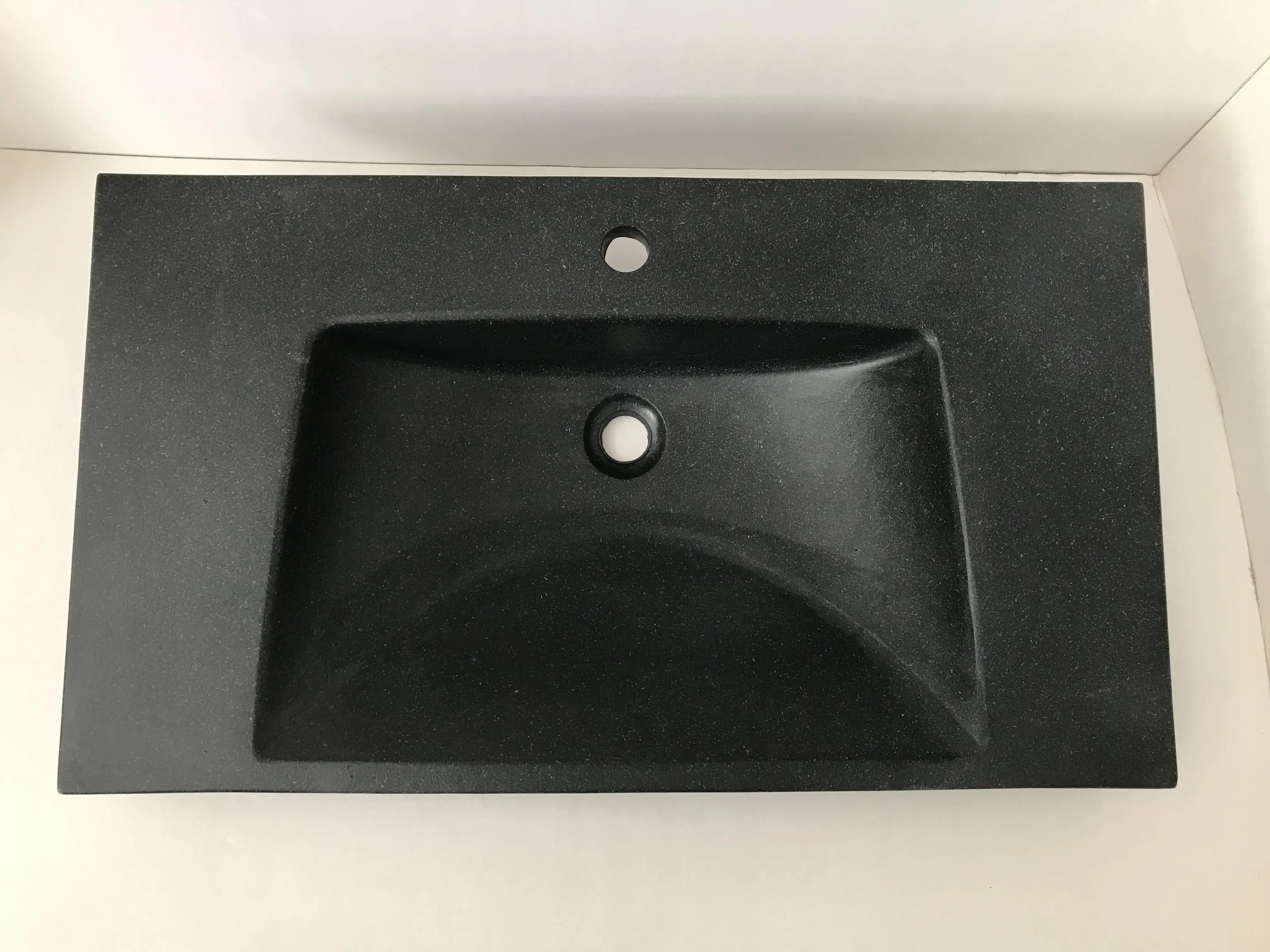 

z Bowl Design Bathroom Sink Rectangular Table Top Cabinet Wash Basin Black Sink