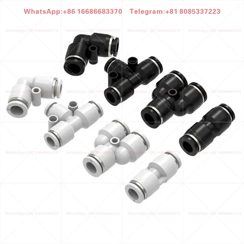 Tracheal quick connector 4mm straight through docking tee T-shaped Y-shaped L-shaped elbow 6mm8mm  10PCS