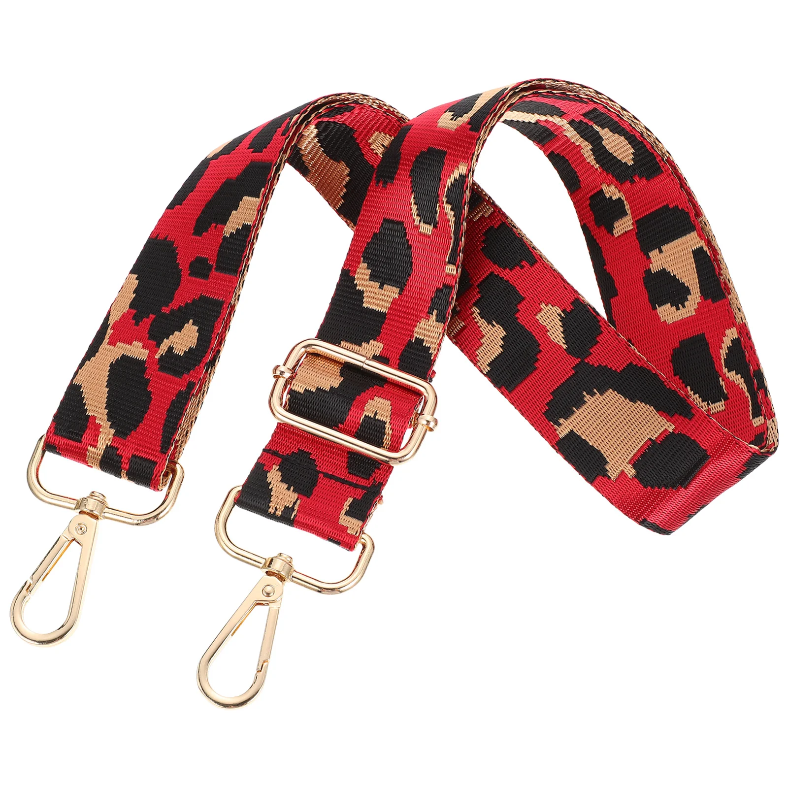

Durable Nylon Shoulder Sling Belt for Bags Adjustable Wide Strap Replacement Crossbody DIY Leopard Print Bag Accessory