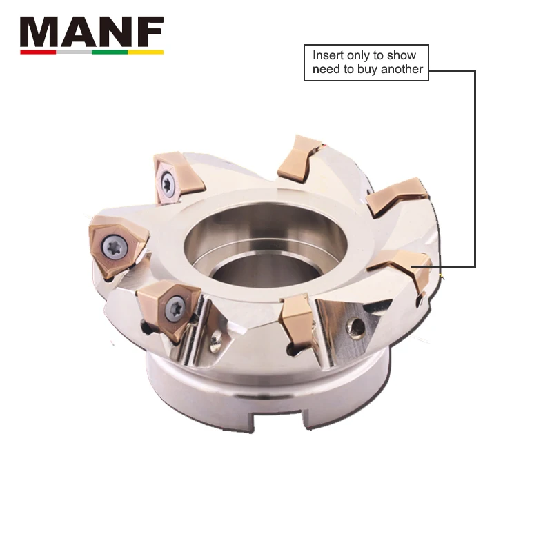 

MANF MFWN900D80-5T-M Indexable face Milling cutter MFWN90 fast cutting lathe machine suitable face Mill inserts Lathe Mill Blade