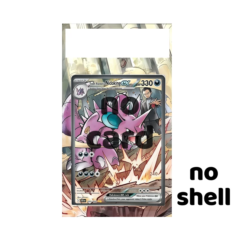 Anime Art Display Scarlet Violet Base Set Ralts Gengar Anime Game Expand Art Fans Gift Acrylic Protective Case Keychain No Shell