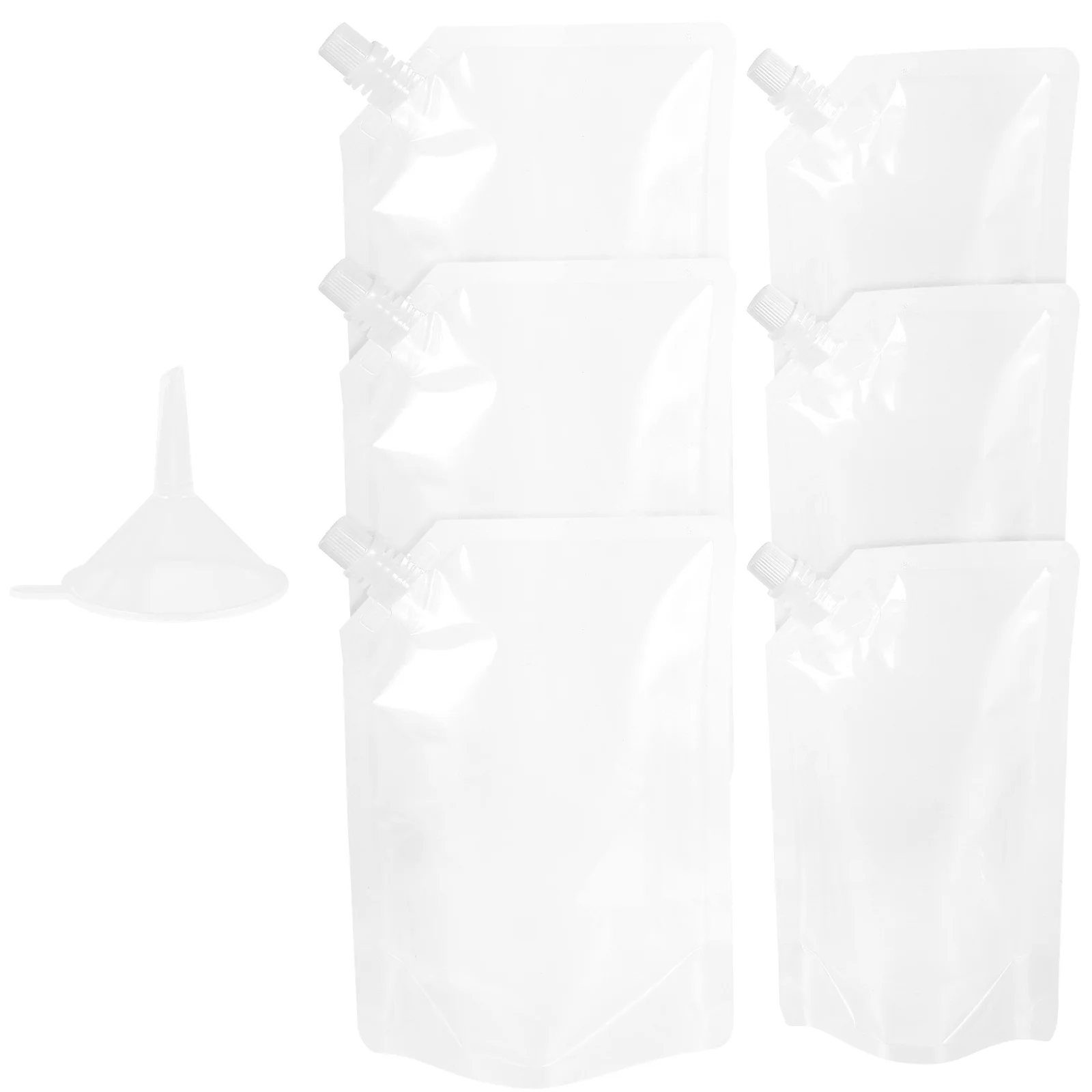 7 Pcs Spouted Pouch Liquid Soap Packaging Stand up Bag Drink Bags Potable for Drinking