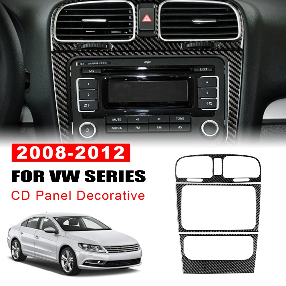 

Real Soft Carbon Fiber Sticker for Volkswagen Golf 6 GTI R 2008-2013 Car Central Control Interior Trim Auto Interior Accessories