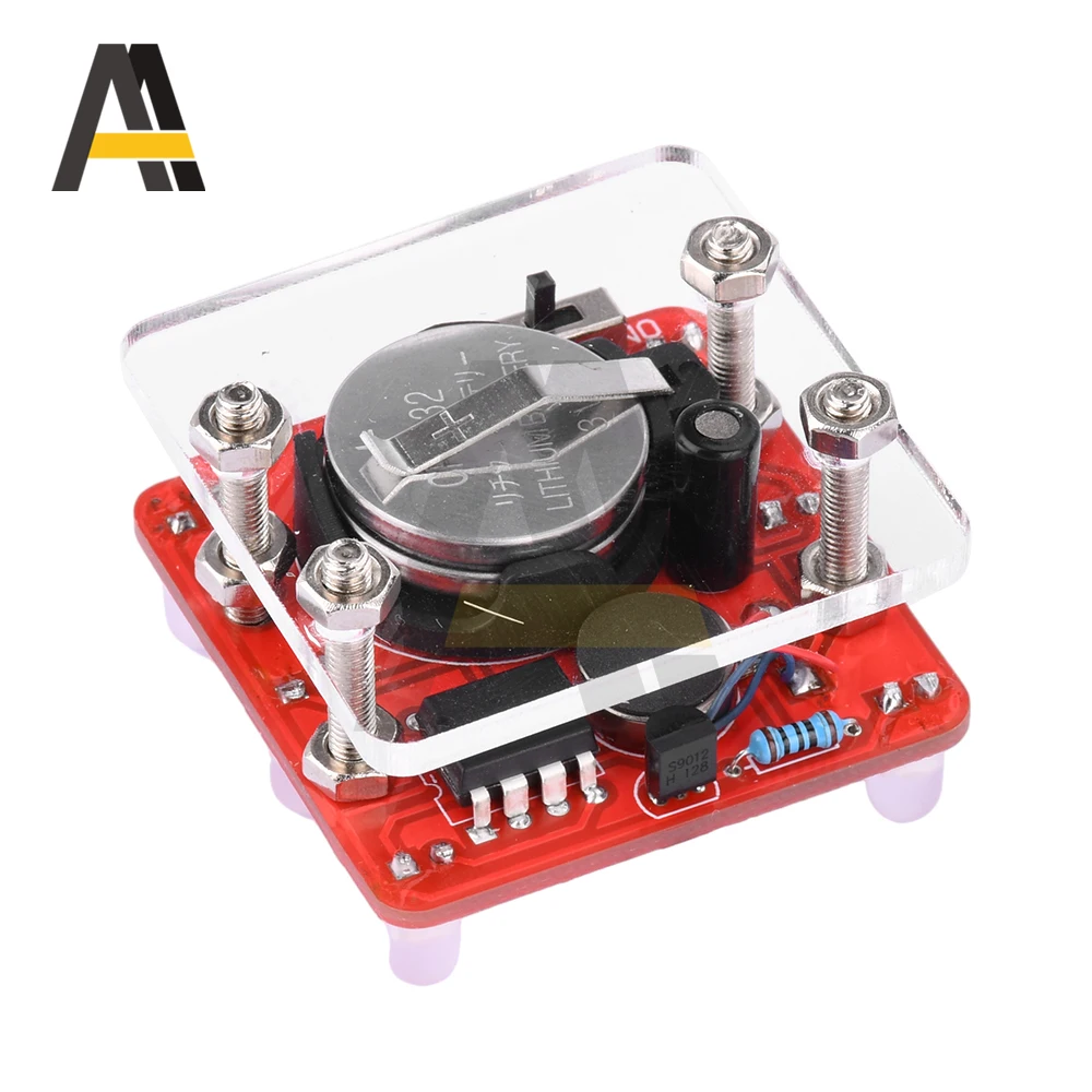 DIY Swing Shaking LED Dice Kit com Pequena Vibração Motor Diy Kits Eletrônicos Modo de espera mostrará o efeito conduzido pela respiração